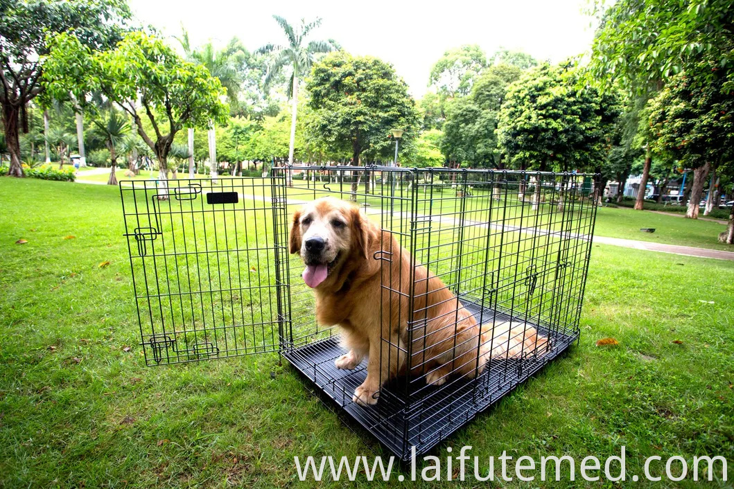 B40001 Wire Pet Cages House for Dogs and Cats Foldable Iron Carriers Animal Cage Crate Boarding Kennels Collapsible Places